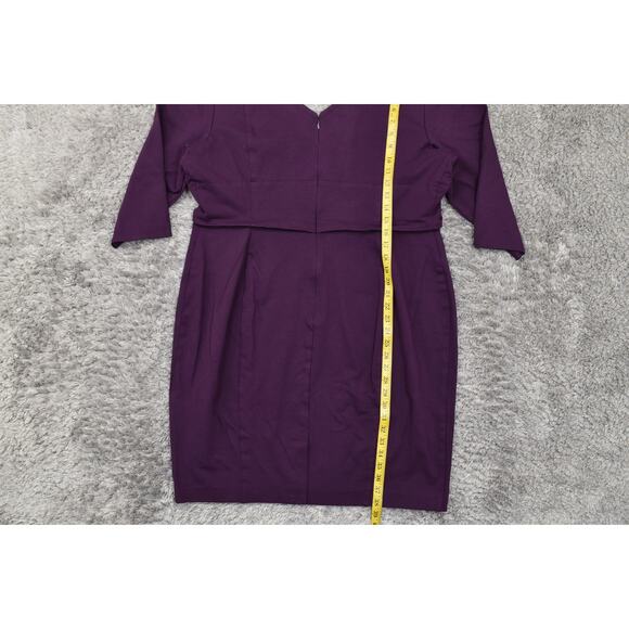 NEW Lane Bryant Purple Sheath Dress Plus Size 22 NWT - Picture 7 of 10